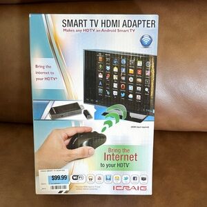 Black Smart TV HDMI Adapter